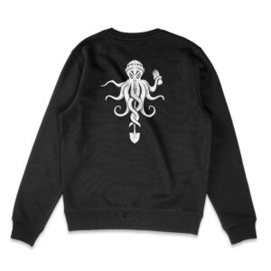 Sweat shirt • Pieuvre - Noir